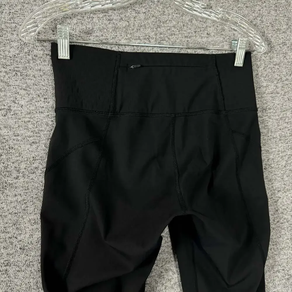 Lululemon Women's 8 Black Nylon 7/8 Compression Activewear Tights